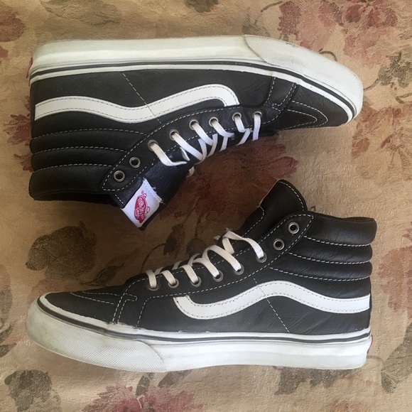 Leather High Top Vans