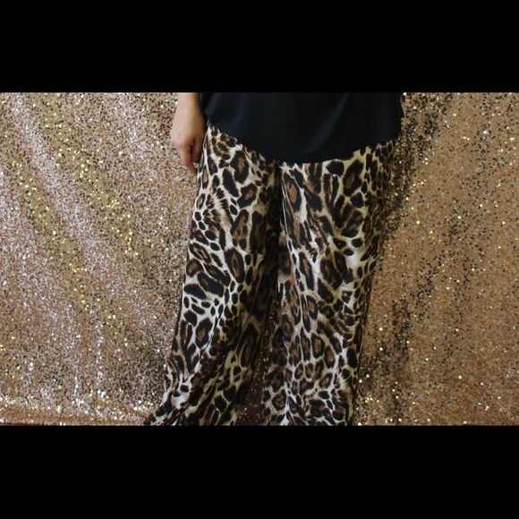 Leopard Print Palazzos