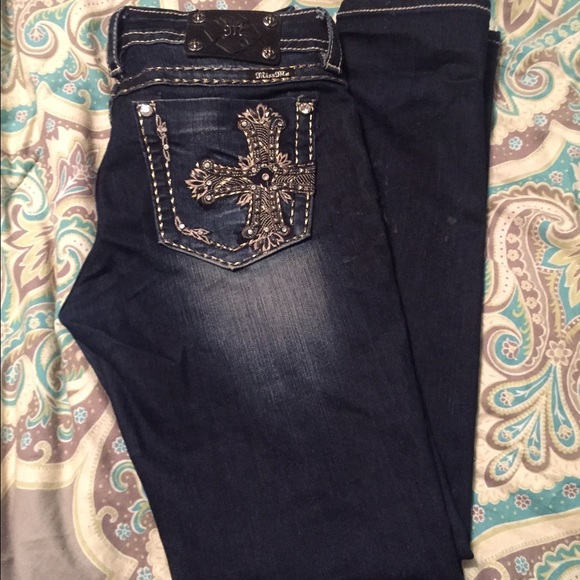 Miss me skinny jeans dark wash