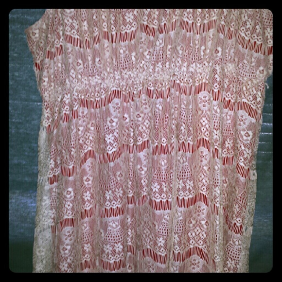 Lacy, linen dress