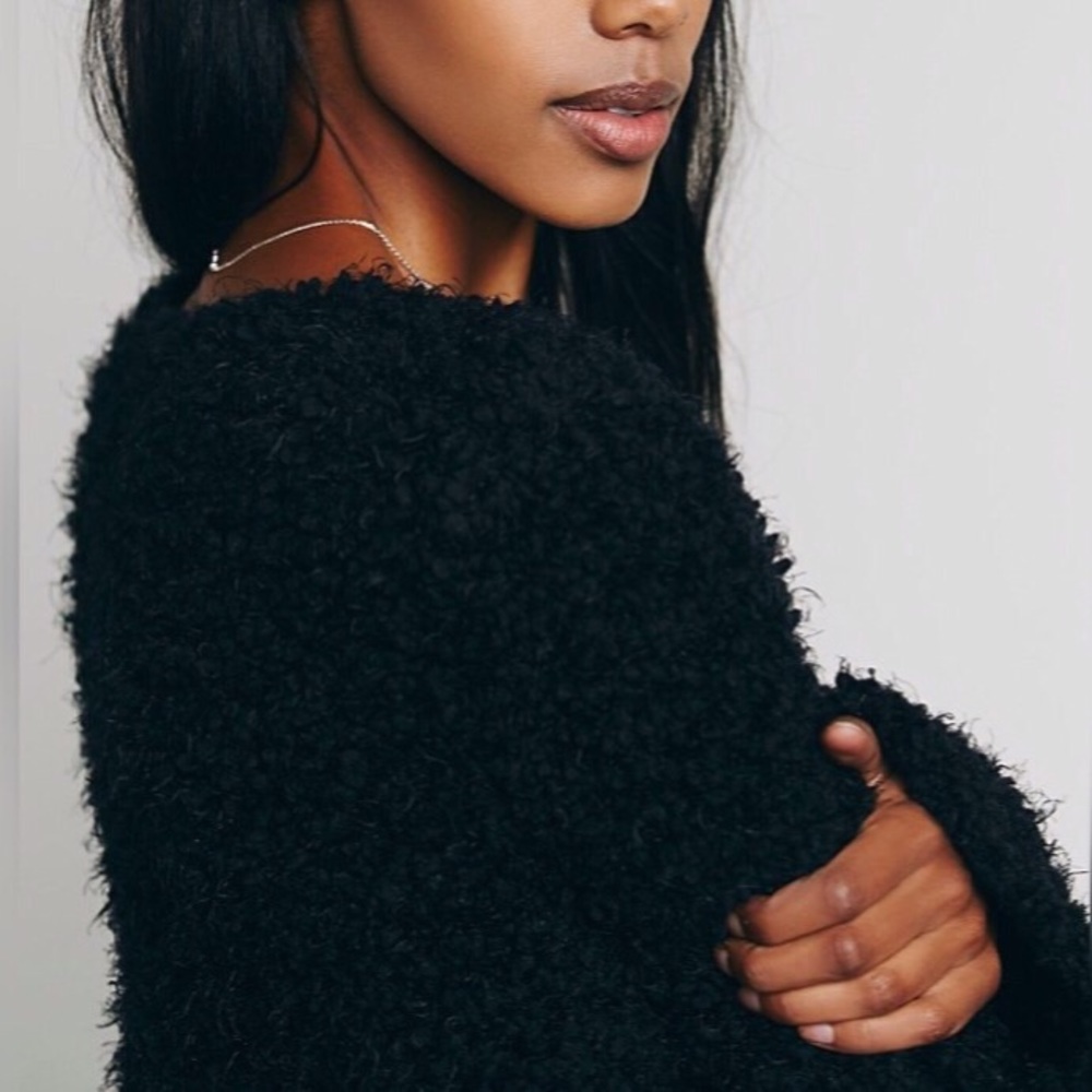 Free People Teddy Wrap Around Pullover