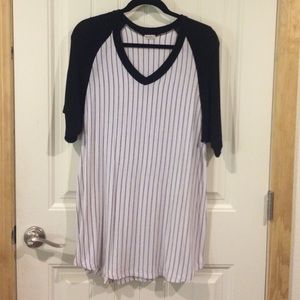 Brandy Melville pinstripe t shirt dress