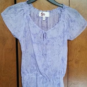 Purple Sheer Blouse