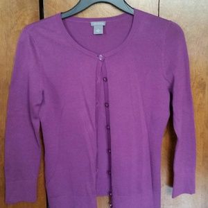 Ann Taylor Purple Cardigan