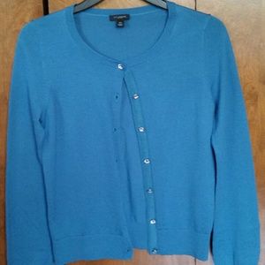 Ann Taylor Blue Cardigan