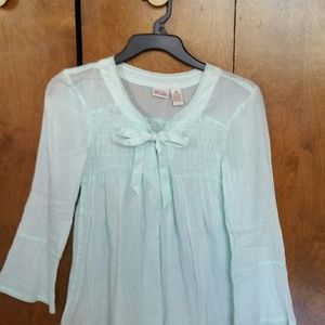 Light Blue Sheer Blouse