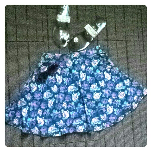 Floral skater skirt