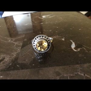 New Artisan Crafted Genuine Citrine Ring