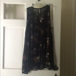 Free People Black Multi Sleeveless Dress