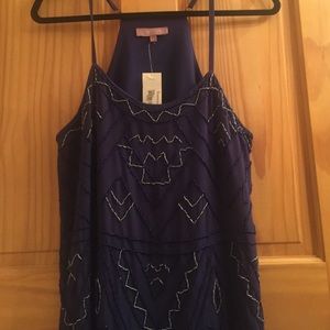 Francesca's blue shift dress