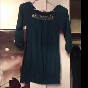 Kids dark teal shirt