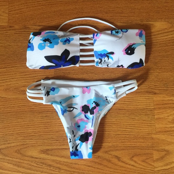 Floral string bikini