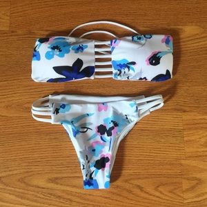 Floral string bikini