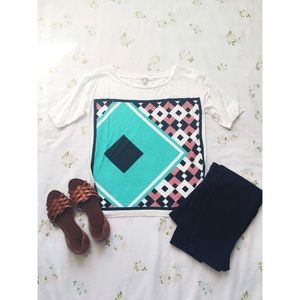 🔴J. Crew Printed Tee