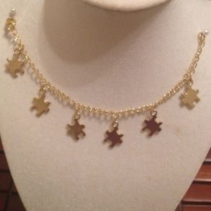 Puzzle Piece Charm Bracelet