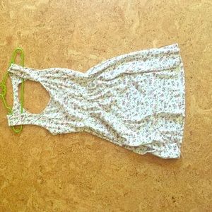 Open back floral mini dress