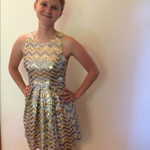 Ark & Co. Sequin Chevron Dress.