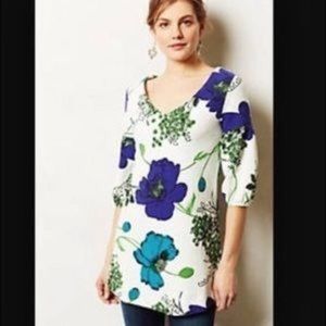 Anthropologie Deletta Flower Tunic