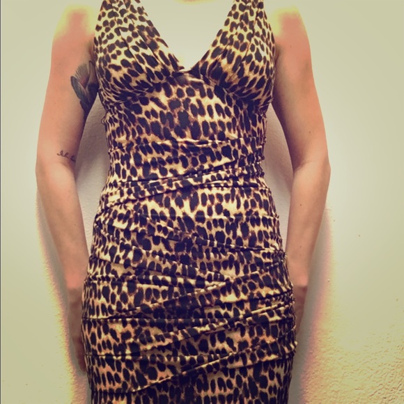 Tight leopard print dress size s