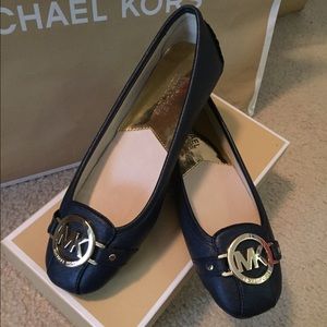 Michael Kors Navy Fulton flats