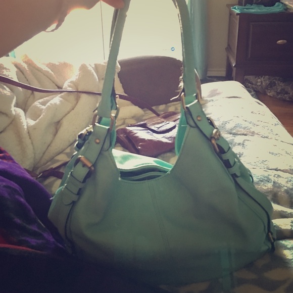 Teal purse