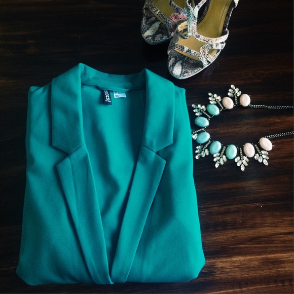 Teal H&M Blazer