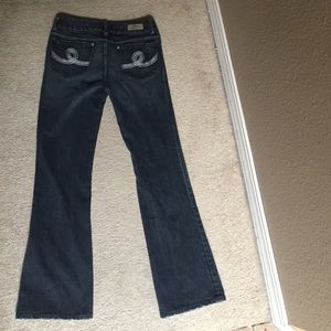 Seven7 Jeans Boot Cut Embroidered Jeans Sz 32x 32