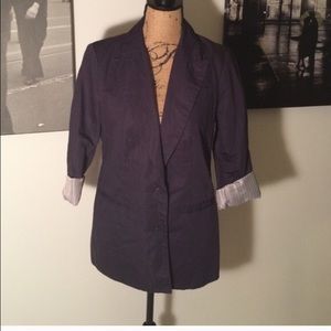 Navy boyfriend blazer
