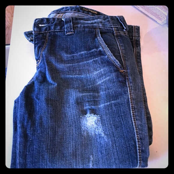 Express jeans Stella cut and distressed