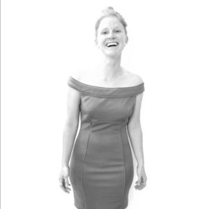 Green off the shoulder dress!!