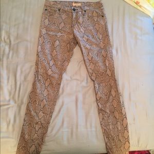 Size 25 snake skin patter pants