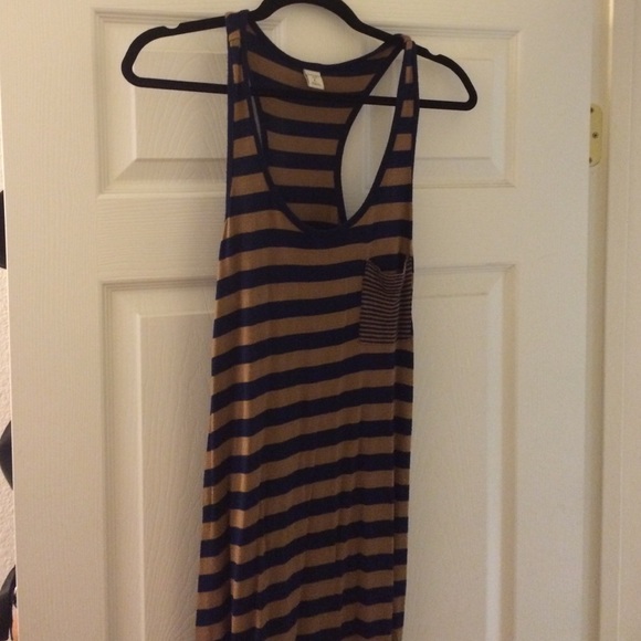 Maxi Dress navy/tan