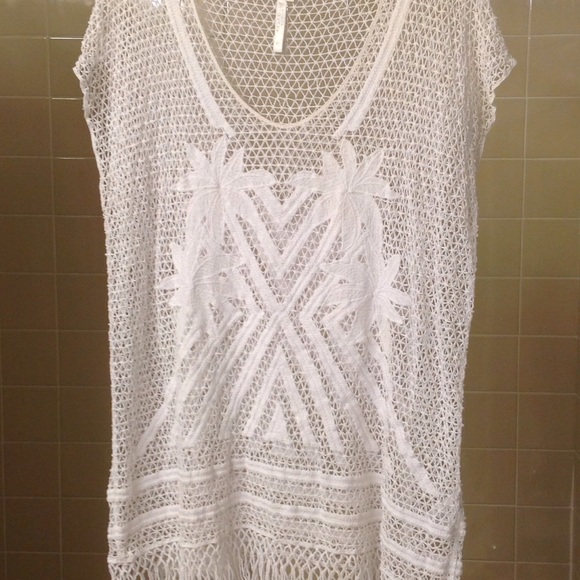 Palm Tree Print Swim Suit Coverup
