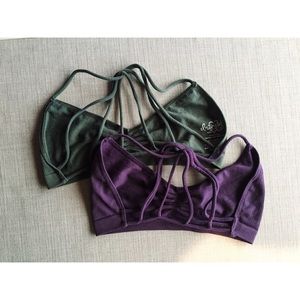 TWO free people bralettes