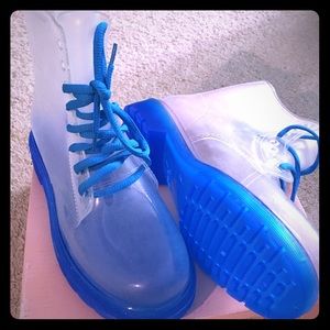 Clear Combat Rain Boots