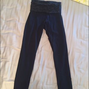 XS yoga capris -Navy blue