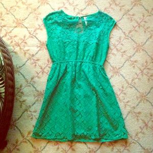 Lacy green dress