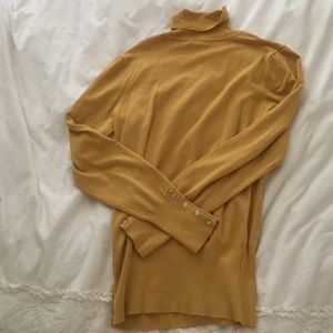 thrifted mustard turtleneck ♡