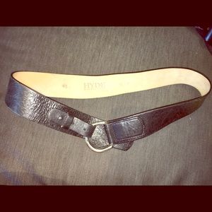 Genuine Leather Black Waist Belt- Hyde Collection