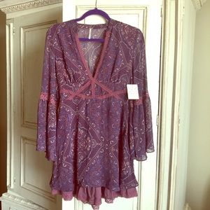 Free People Moonlight Bay dress in plum!