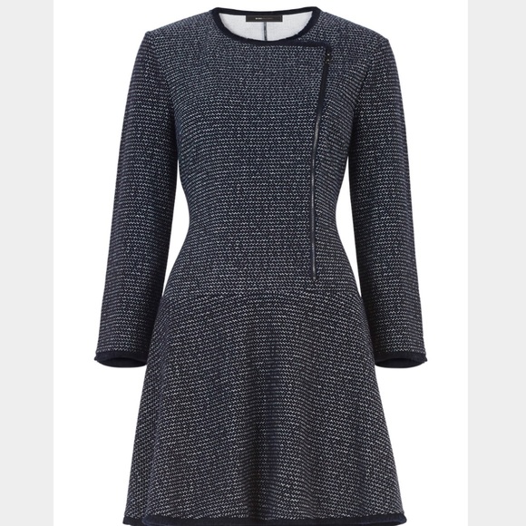 BCBGMaxAzria Linza dress S worn once navy & white