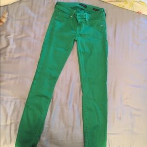 Size 25 green pants