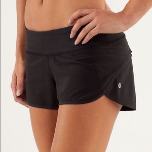 Black lululemon speed shorts size 2