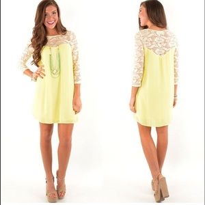 Yellow Lace Dress