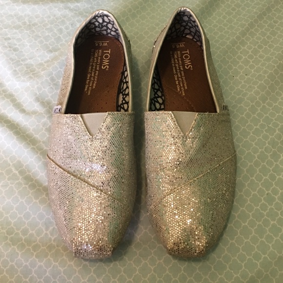 Silver Toms shoes