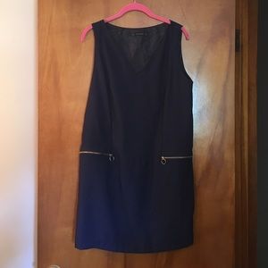 Zara navy shift dress