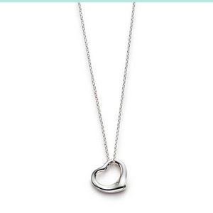 *PRIC REDUCED* silver Tiffany open heart necklace