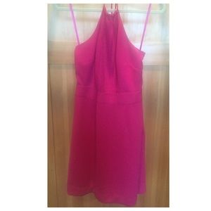 Banana Republic Magenta Halter Dress