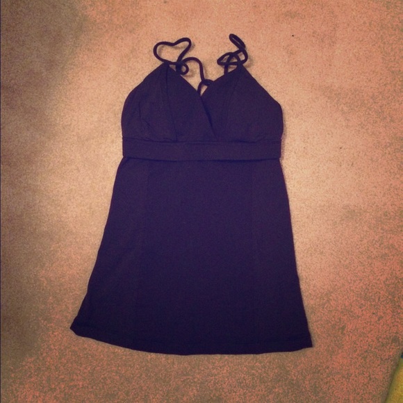 Black Lulu Lemon tank top