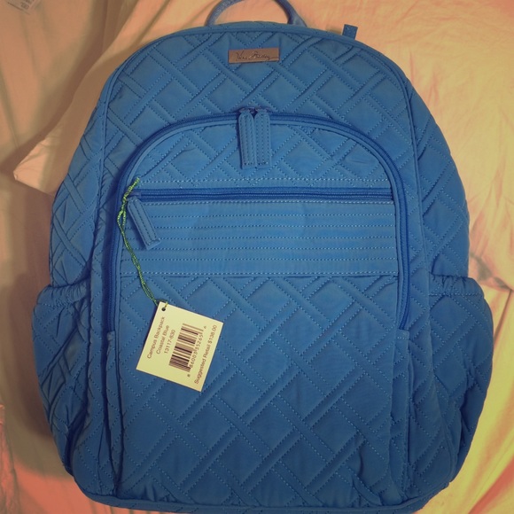 Vera Bradley Campus Backpack in Coastal Blue